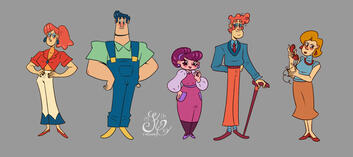 Дизайны персонажей книги / Book character designs