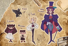 Дизайны персонажей персонального проекта / Character designs for a personal project