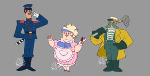 Дизайны персонажей книги / Book character designs